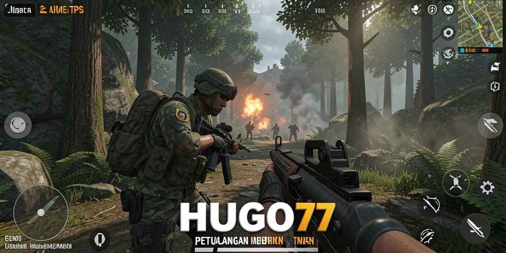 Tampilan gameplay HUGO77 yang menarik dan mendebarkan.
