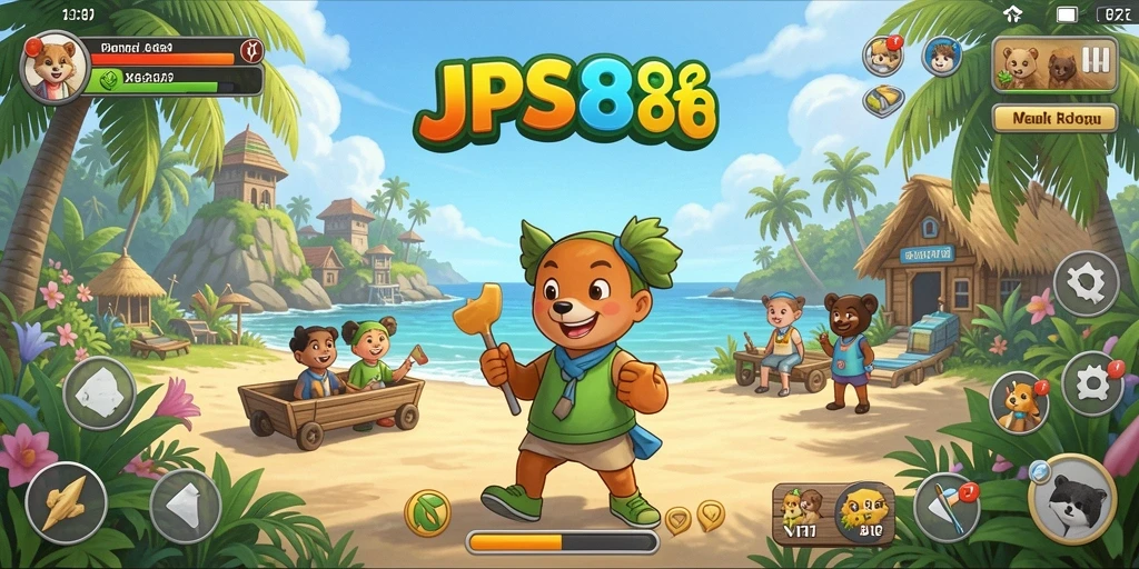Screenshot utama JPS88 menampilkan gameplay yang santai dan menyenangkan.